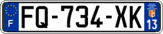 French license plate, SIV (ordinary)