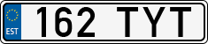 License plate of Estonia, Regular car plates