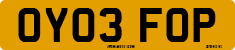 License plate of the United Kingdom, 2001 year system