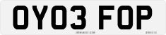 License plate of the United Kingdom, 2001 year system