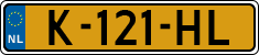 License plate of the Netherlands, Cars