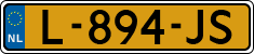 License plate of the Netherlands, Cars