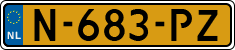 License plate of the Netherlands, Cars