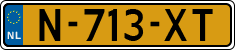 License plate of the Netherlands, Cars