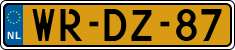 License plate of the Netherlands, Trailers