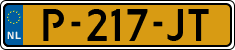 License plate of the Netherlands, Cars