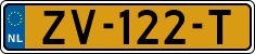 License plate of the Netherlands, Cars