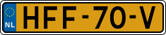 License plate of the Netherlands, Cars