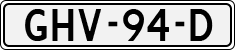 License plate of the Netherlands, Cars