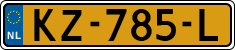 License plate of the Netherlands, Cars