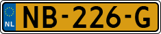 License plate of the Netherlands, Cars