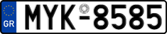 License plate of Greece, Cars