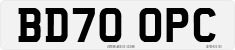 License plate of the United Kingdom, 2001 year system