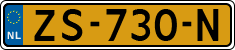 License plate of the Netherlands, Cars