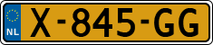 License plate of the Netherlands, Cars