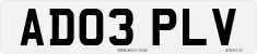 License plate of the United Kingdom, 2001 year system