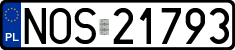 License plates of Poland, Regular car plates