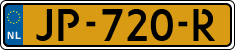 License plate of the Netherlands, Cars