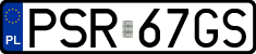 License plates of Poland, Regular car plates