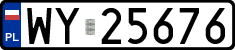 License plates of Poland, Regular car plates