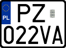 License plates of Poland, Regular car plates