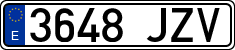 License plates of Spain, Ordinary (2000)
