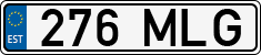 License plate of Estonia, Regular car plates