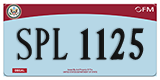 Federal license plates, Diplomatic