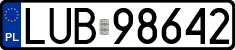 License plates of Poland, Regular car plates