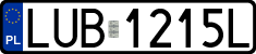 License plates of Poland, Regular car plates