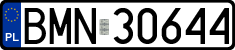 License plates of Poland, Regular car plates