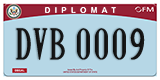Federal license plates, Diplomatic