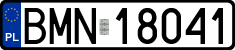 License plates of Poland, Regular car plates