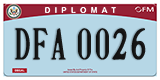 Federal license plates, Diplomatic