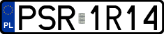 License plates of Poland, Regular car plates