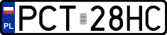 License plates of Poland, Regular car plates