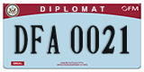 Federal license plates, Diplomatic