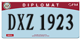 Federal license plates, Diplomatic