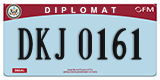 Federal license plates, Diplomatic