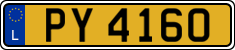 License plate of Luxembourg, 2003 year system