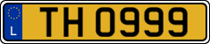 License plate of Luxembourg, 2003 year system