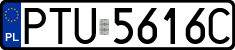 License plates of Poland, Regular car plates