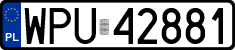 License plates of Poland, Regular car plates