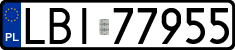 License plates of Poland, Regular car plates