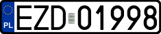 License plates of Poland, Regular car plates