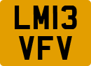 License plate of the United Kingdom, 2001 year system