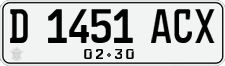 License plate of Indonesia, Regular plates