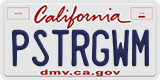 California, Vanity Plates