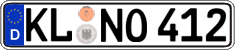 German license plate, Regular plates