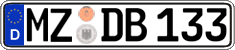 German license plate, Regular plates